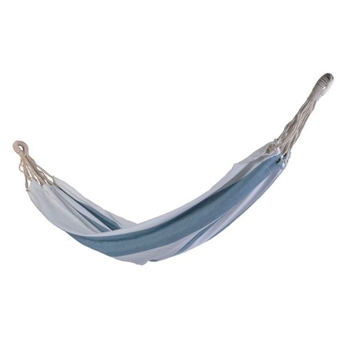 H�ngematte 110x220cm blau, braun oder t�rkis gestreift H�ngeliege Baumwolle
