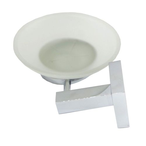 Seifenschale New York mit Halterung Metall verchromt 13,5cm Seifenschalenhalter