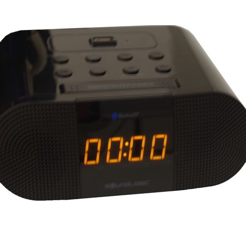 Radiowecker mit Ladestation Bluetooth Multifunktionswecker Wecker Radio schwarz