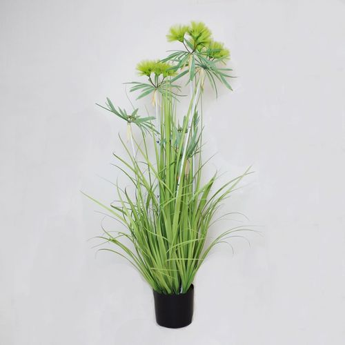 Kunstgras im Topf 79cm gr�n Gr�serb�schel Ziergras Gr�ser Dekopflanze