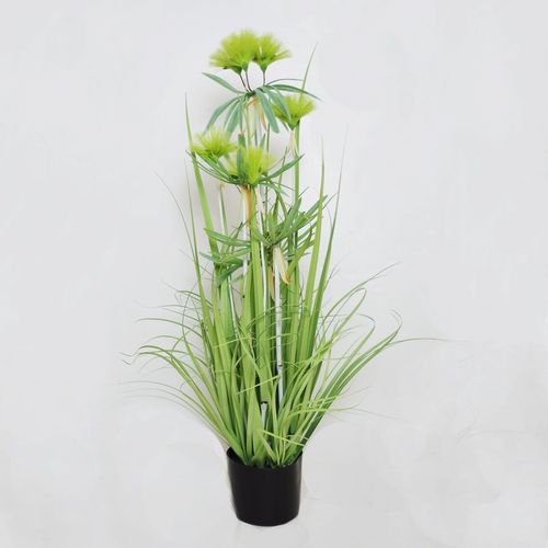Dekopflanze Kunstgras im Topf 96cm gr�n Gr�serb�schel Ziergras Gr�ser