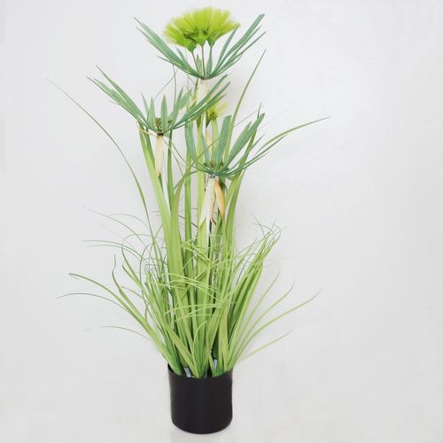 Dekopflanze Kunstgras im Topf 122cm gr�n Gr�serb�schel Ziergras Gr�ser