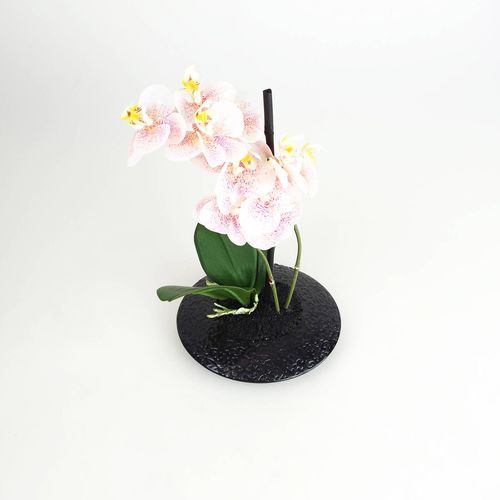 Orchidee Melaminschale H�he 30cm rosa Kunststoff Dekopflanze