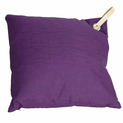 Dekokissen Catch 45x45cm Polyester lila gr�n anthrazit oder braun Kuschelkissen 
