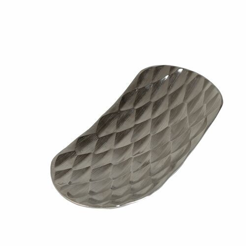 Design Schale Diamond Aluminium Rautenstruktur Gr��e S Dekoschale Deko Silber