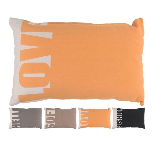 Dekokissen mit Aufdruck 35x55cm Zierkissen in 4 Farben Kuschelkissen Couchkissen