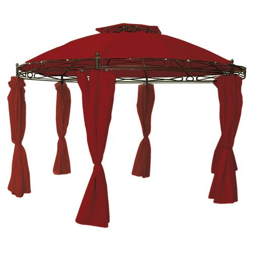 Ersatzdach f�r Pavillon rund 3,5m beige, rot, grau oder taupe wasserabweisend  