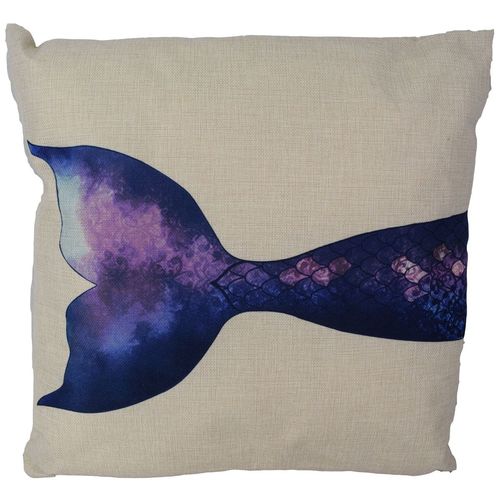 Kissen Sofakissen Meerjungfrau Flosse Couchkissen 40x40cm Kuschelkissen Deko