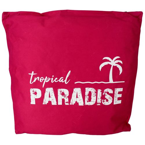 Outdoor Kissen Tropical Paradise 45x45cm wetterbest�ndig pink o. petrol Garten 