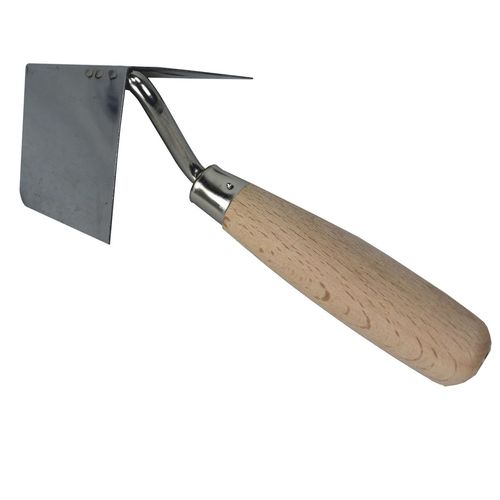 Inneneckenkelle 80x60x60mm mit Holzgriff Blatt aus Edelstahl Kelle Putzkelle