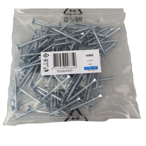 Mehrzweckschrauben Schraube 4x40mm 90 St�ck Kreuzschlitz Senkkopf verzinkt