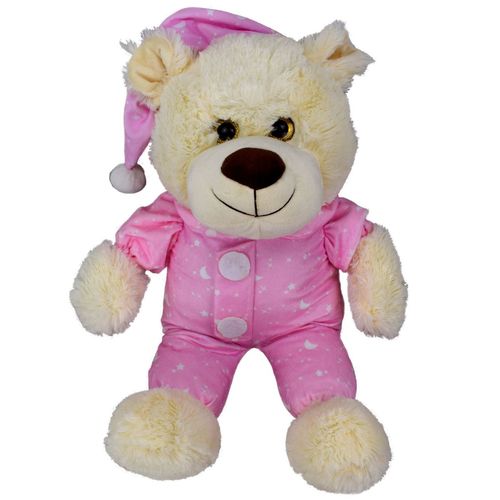 Teddy im Schlafanzug 52cm Kuscheltier rosa oder blau Stofftier Teddyb�r Puppe 