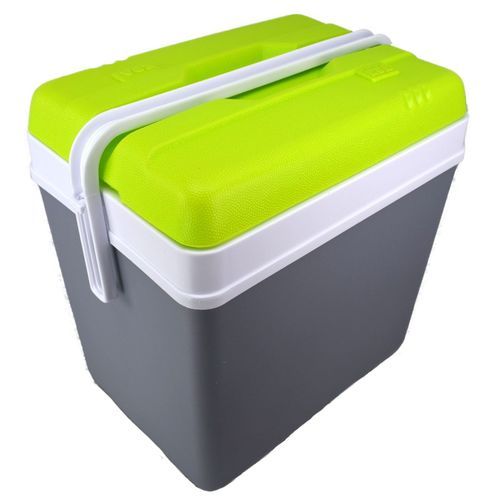K�hlbox 24L grau/gr�n Kunststoff K�hltasche K�hlcontainer Thermobox