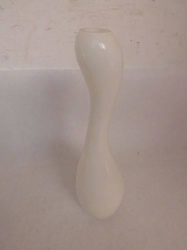 Design Vase Dekovase Standvase Designvase weiss geschwungen 49cm 