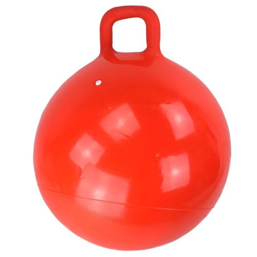 H�pfball 50cm mit Griff Sprungball Springball rot oder gelb Hopser Ball Kinder 