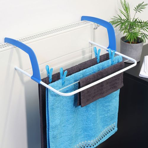 W�schest�nder f�r die Badewanne / Heizung 3 Meter Trockenl�nge auf 6 Stangen