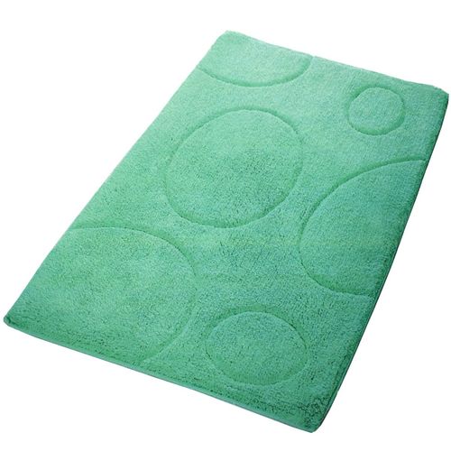 Badteppich 60x100cm Baumwolle Badezimmerteppich grn, blau, beige oder anthrazit 