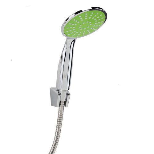 Duschkopf Brausekopf in blau, gr�n oder pink Handbrause Duschbrause mit Schlauch 