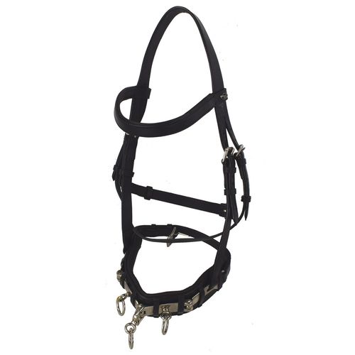 Kappzaum Leder Exclusiv Longiertrense Gr��e Pony, Vollblut oder Warmblut