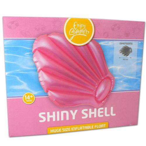 Luftmatratze aufblasbar Muschel 152cm Schwimmtier Luftmatratze rosa Pool Strand