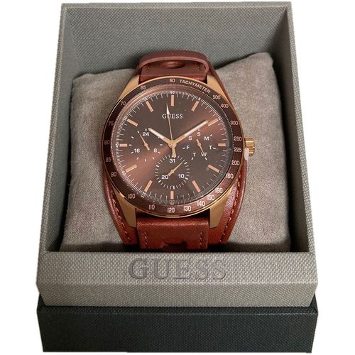 Guess Herren Armbanduhr Multifunktionsuhr Uhr Modell Montana W1100G3 braun ros�