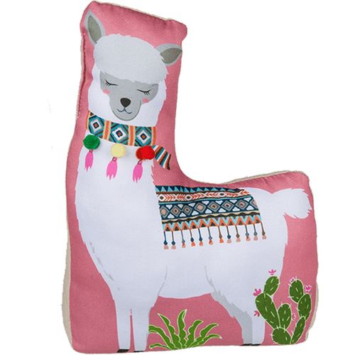 T�rstopper Lama T�rfeststeller 26cm rosa oder gr�n 1,5kg T�rhalter Stofftier 