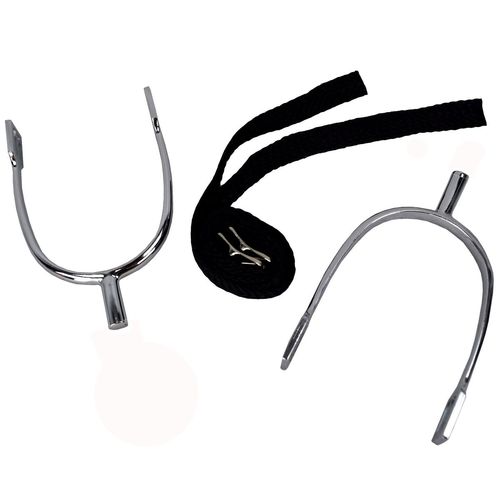 Sporen mit Dorn w�hlbar in 14, 20, 30 oder 40 mm L�nge inkl. Sporenriemen Nylon 