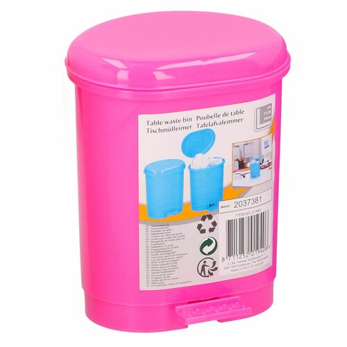 Tischabfalleimer 14cm Treteimer Kunststoff Kosmetikeimer Papierkorb M�lleimer 