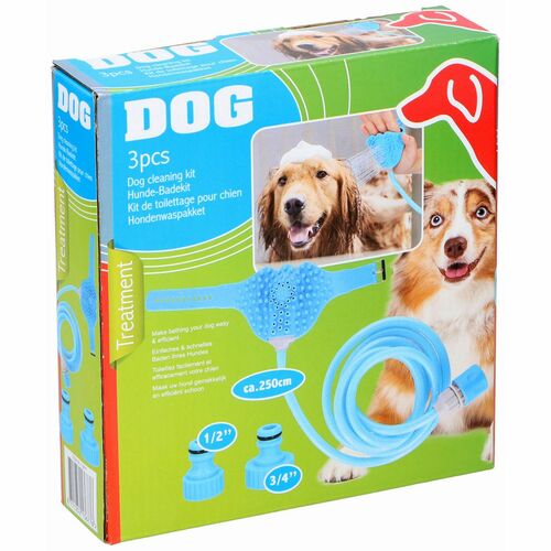 Waschhandschuh Duschkopf f�r Hunde mit Silikonhandschuh Spr�hkopf Brause