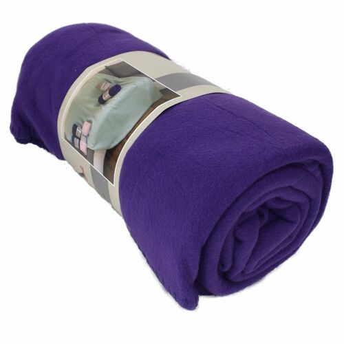 Fleecedecke Polarfleece versch. Unifarben 130x170cm Wohndecke Schlafdecke Decke 