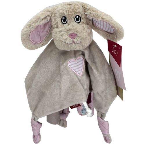 Jipy de luxe Schnuffeltuch Kuscheltuch Schmusetuch Hund in rosa oder hellblau 