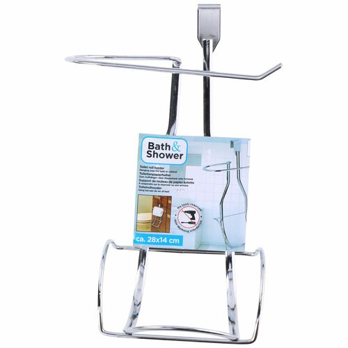 Toilettenpapierhalter WC Rollenhalter chrom Papierhalter 28x17cm zum H�ngen