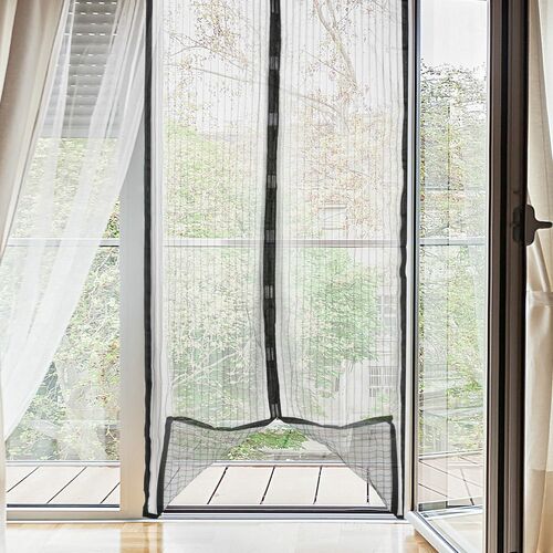 T�rvorhang Set Magnetverschluss 100x210cm Insektenschutz Fliegengitter Polyester