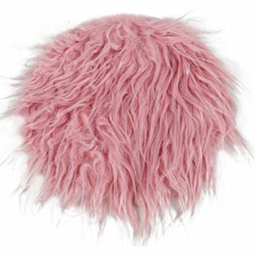 Kunstfell Unterleger Bettvorleger 30cm rund Teppich Matte Zuschnitt Farbwahl 