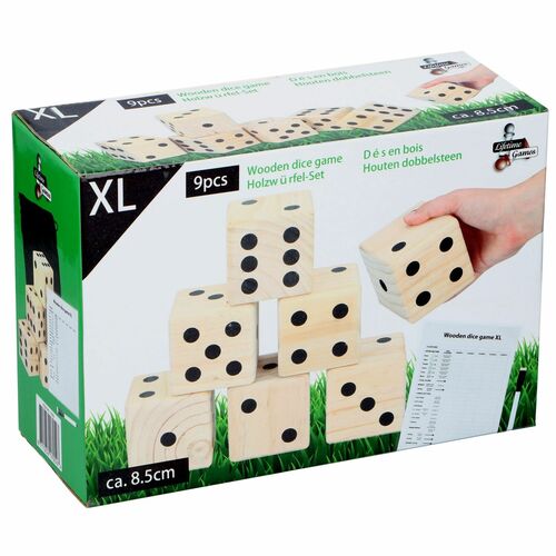 XL Würfelspiel Wurfspiel Holzspiel für 2-5 Spieler ab 6 Jahren Outdoor Spiel 