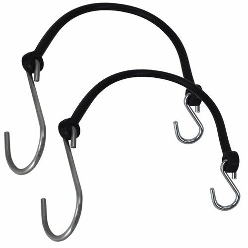 Sicherungshaken Befestigungsgummi f�r Anh�nger Bordwandhaken 200mm 2tlg.