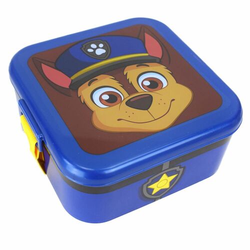 Brotdose Brotbox Paw Patrol Chase Lunchbox Fr�hst�cksbox 14x14x6,5cm Kunststoff
