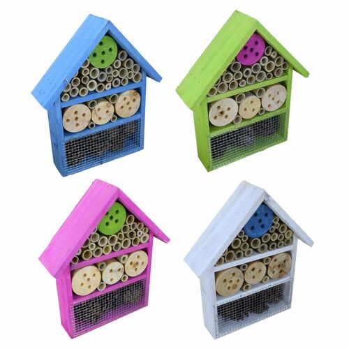 Insektenhotel Bienenhotel Holz Insektenhaus 25x30cm Nistkasten Unterschlupf