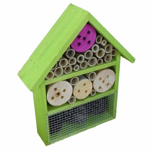 Insektenhotel Bienenhotel Holz Insektenhaus 25x30cm Nistkasten Unterschlupf 