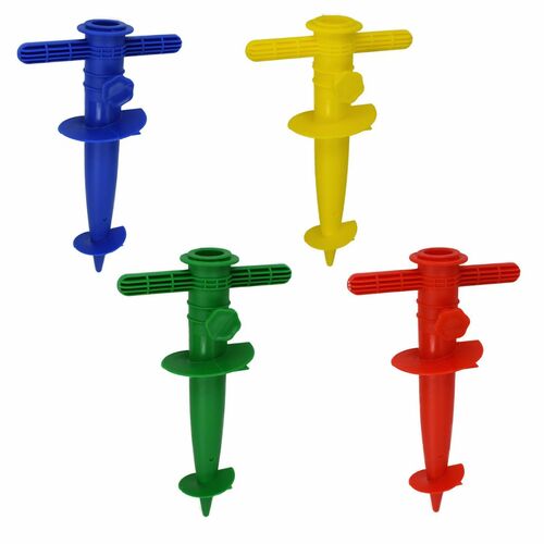 Sonnenschirmst�nder Bodenh�lse 30cm Bodend�bel Strandschirmhalter aus Kunststoff