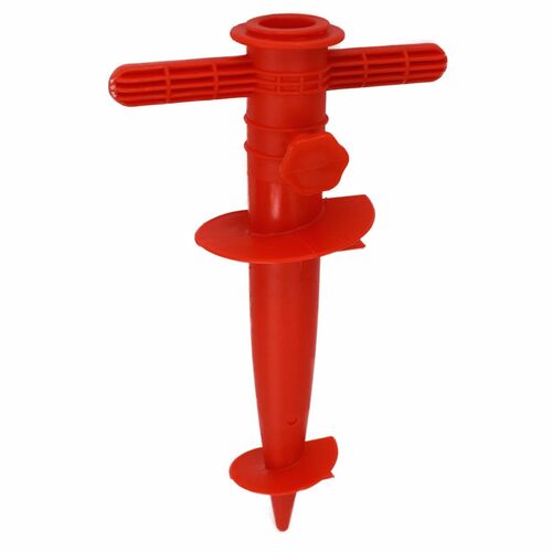 Sonnenschirmst�nder Bodenh�lse 30cm Bodend�bel Strandschirmhalter aus Kunststoff 