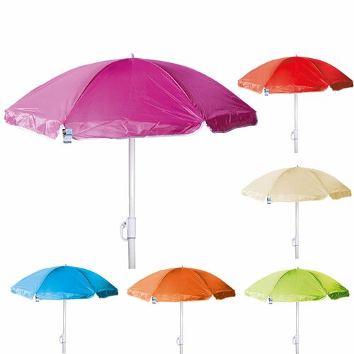 Sonnenschirm 160cm knickbar Nylon versch. Farben Strandschirm Gartenschirm
