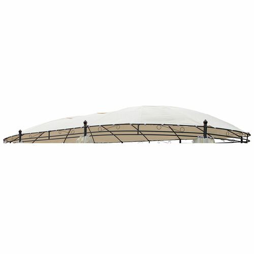 Dachstoff f�r Pavillon oval 5,3x3,5 m Polyester Ersatzdach wasserabweisend Dach 