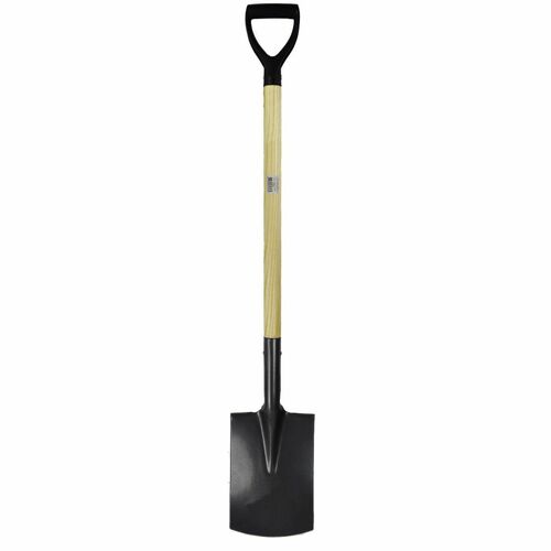 Spaten Holzstiel Schaufel Randschaufel mit D-Griff Gartenspaten Allzweckspaten
