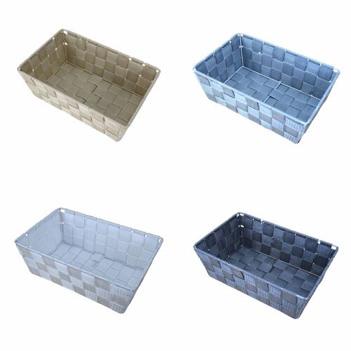 Ablagekorb Aufbewahrungskorb f�r Bad, B�ro und Wohnung  in 4 Farben 25x16x9 cm 