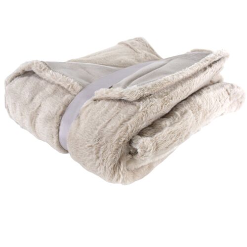 Wohndecke 150x200 Fellimitat super weich und kuschlig drei Farben Kuscheldecke 