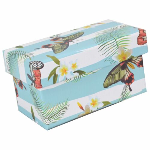 Geschenkbox Aufbewahrungsbox Schachtel Schmetterling ineinander stapelbar stabil 