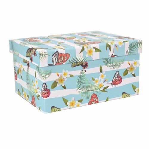 Geschenkbox Aufbewahrungsbox Schachtel Schmetterling ineinander stapelbar stabil 