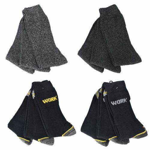 Arbeitssocken Gr��e 39-42 3 Paar mit elasitschem Bund in grau anthrazit schwarz