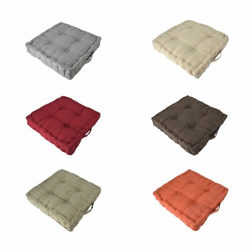 Sitzkissen 40x40x8cm Kissen 4 Punkt Grob-Cord Stuhlkissen verschiedenen Farben